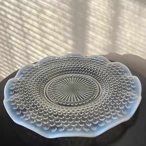 Vintage Opalescent Hobnail Plate